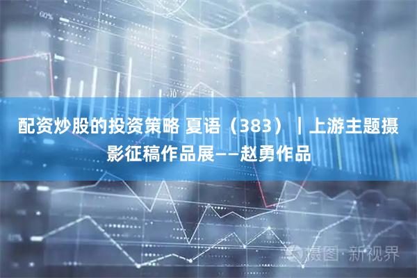 配资炒股的投资策略 夏语（383）｜上游主题摄影征稿作品展——赵勇作品